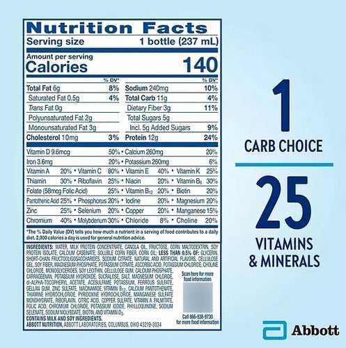 Glucerna Americano Caja Con 24 Piezas De 237 Ml. C/u!!!