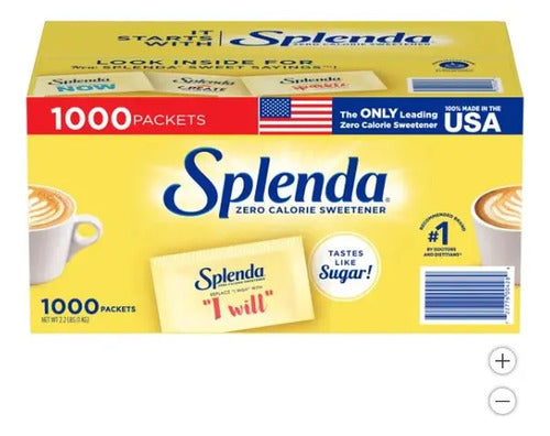Spleda Endulzante Sin Calorías 1000 Sobres Importado