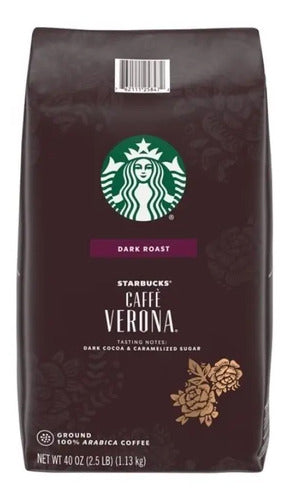 Cafe Starbucks Verona Dark Roast Molido Tostado