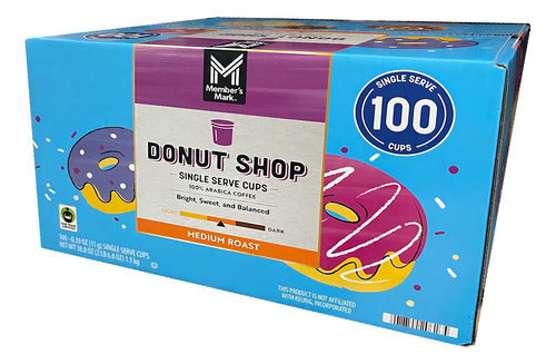 Keurig Café Members Mark Donut Shop K-cup 100 Pods