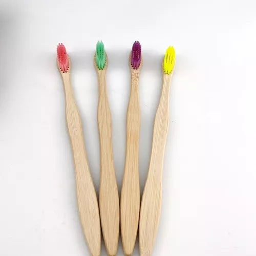 Paquete de 30 Cepillos de Dientes de Bambú Biodegradable