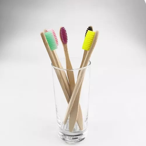 Paquete de 30 Cepillos de Dientes de Bambú Biodegradable