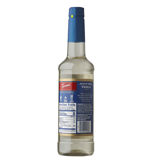 Jarabe Torani Sin Azucar De Vainilla 750ml