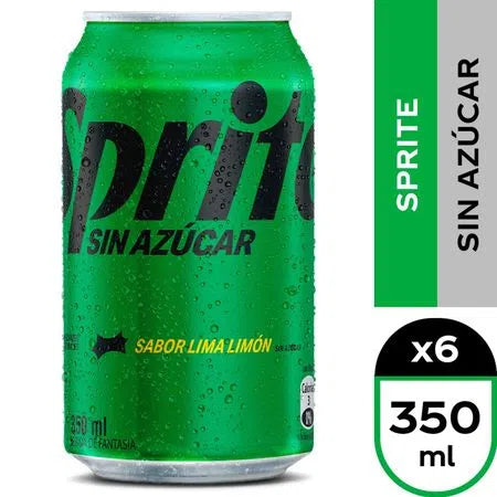 Refresco Sprite Zero Azucar Lima Limon 12 Unidades por Pack Importado