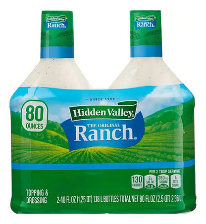 2x Hidden Valley Ranch The Original Topping Dressing Aderezo