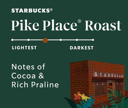Cafe Starbucks Pike Place Medium Roast Ground Coffee (40oz.)