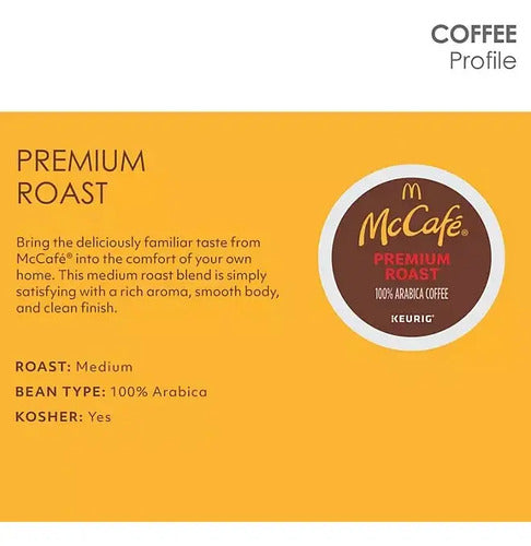Cafe Keurig Mccafé Premium Roast Capsulas K-cup 94 Pods