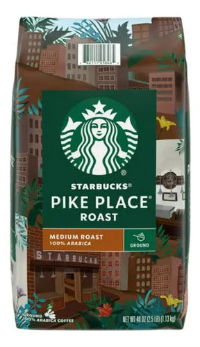 Cafe Starbucks Pike Place Medium Roast Ground Coffee (40oz.)