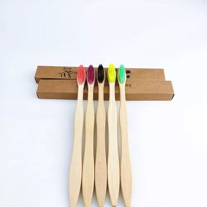 Paquete de 30 Cepillos de Dientes de Bambú Biodegradable