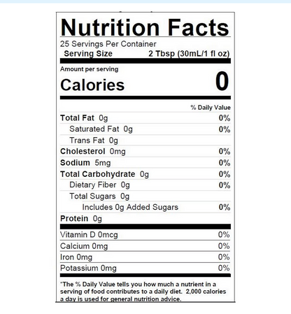 orani Sugar Free French Vanilla Syrup - Vainilla Francesa Sin Azucar - 750 ml