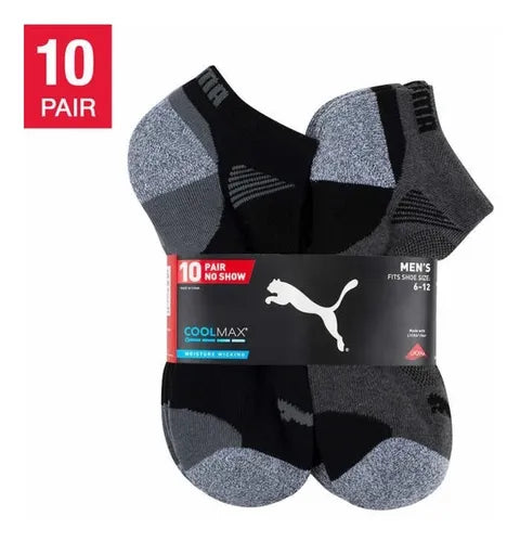 10 Pares Calcetines Puma Coolmax