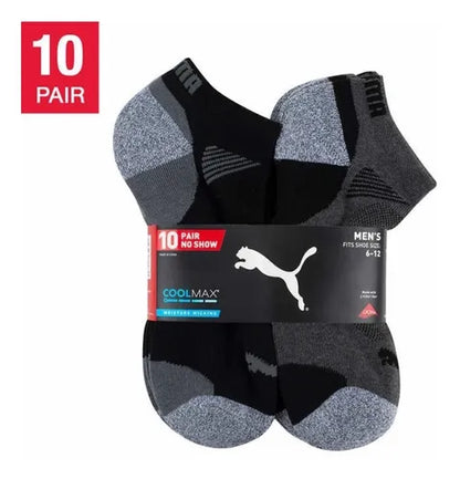 10 Pares Calcetines Puma Coolmax
